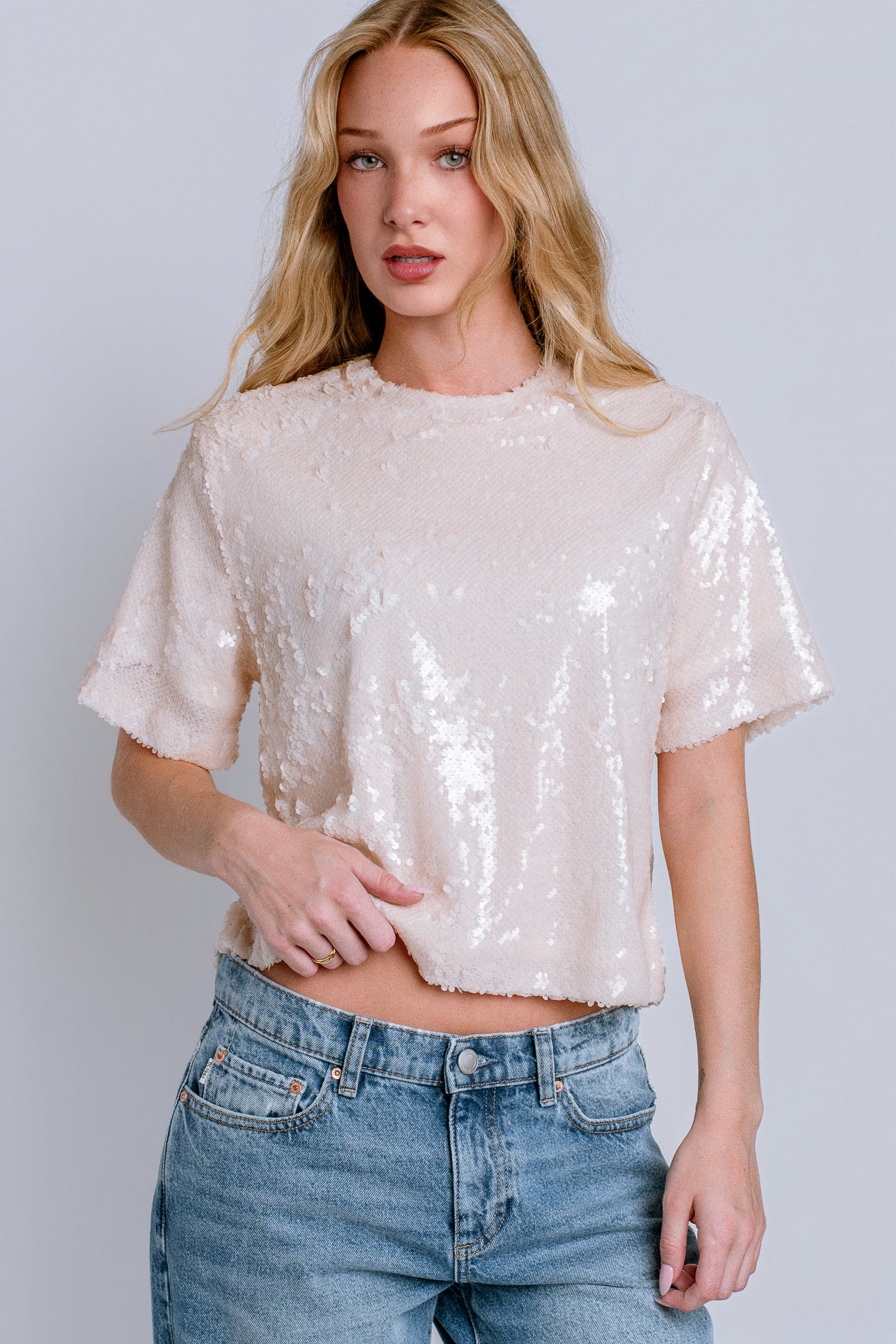 Logan Sequin Top