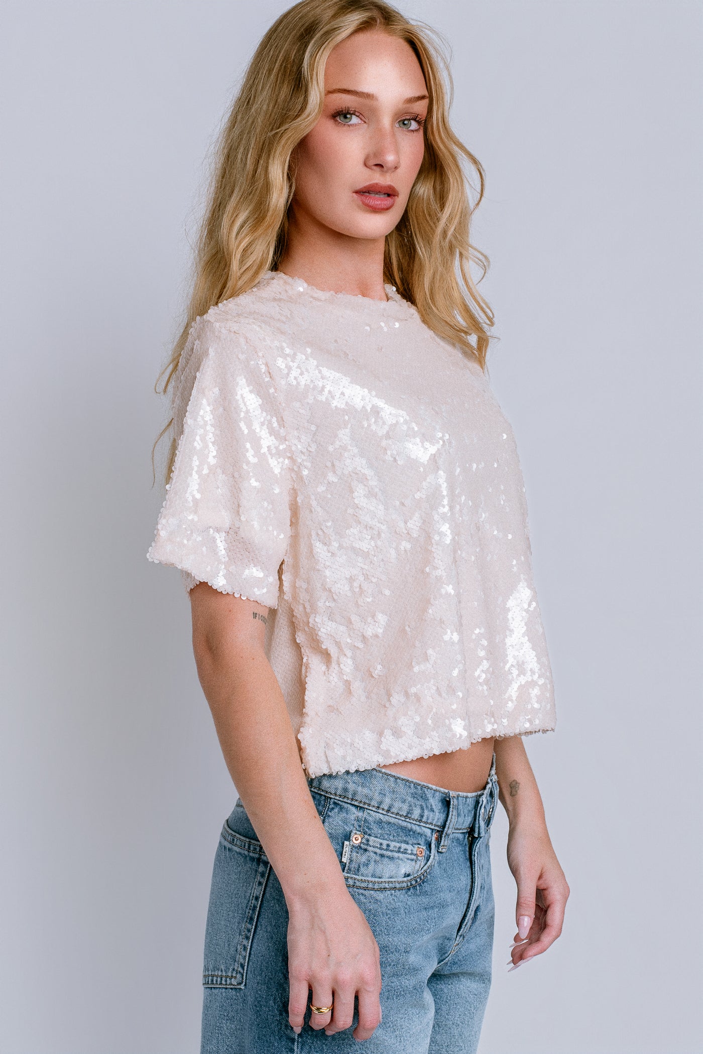 Logan Sequin Top