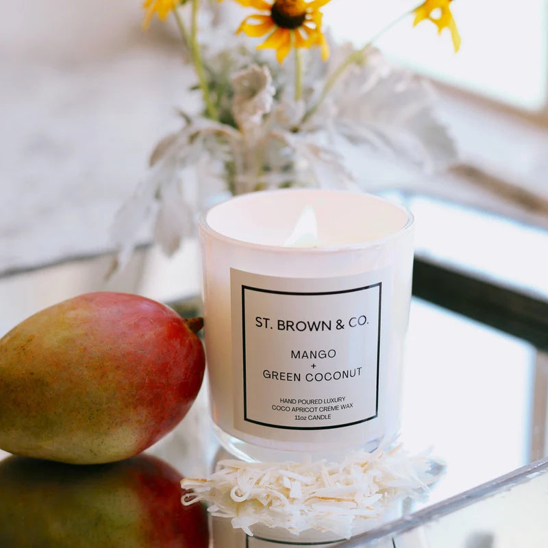 St. Brown & Co. Mango + Green Coconut Candle