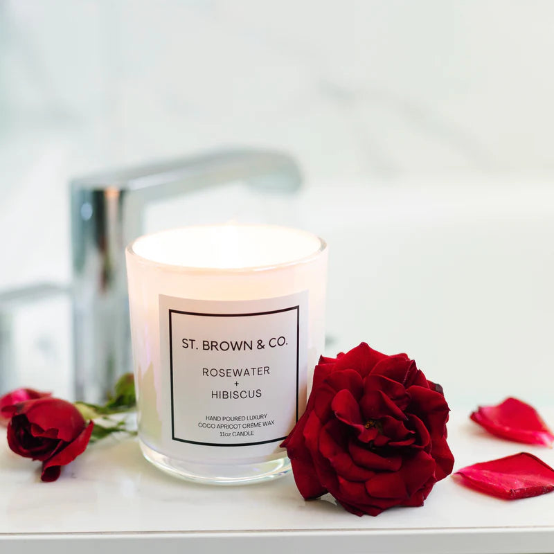 St. Brown & Co. Rosewater + Hibiscus Candle