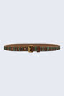 Amsterdam Heritage Azra Patina Stud Leather Belt
