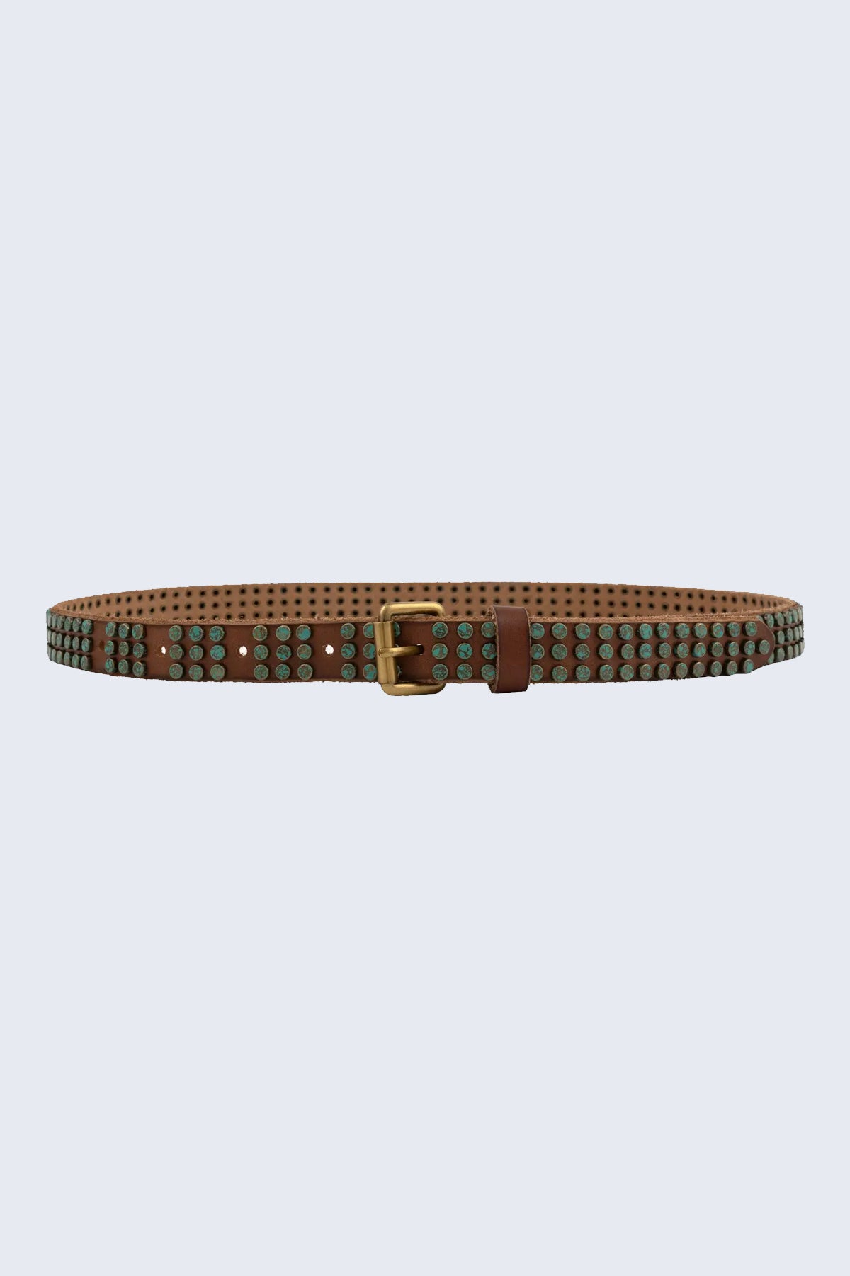 Amsterdam Heritage Azra Patina Stud Leather Belt