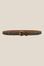 Amsterdam Heritage Azra Patina Stud Leather Belt