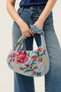 Johnny Was Ruched Strap Crossbody Bag