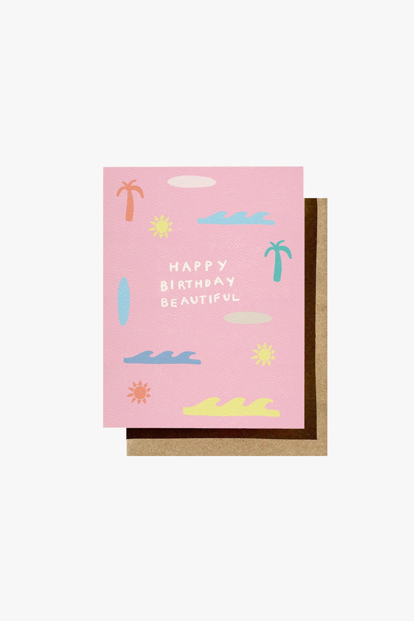 Daydream Prints Happy Birthday Beautiful Surf Card