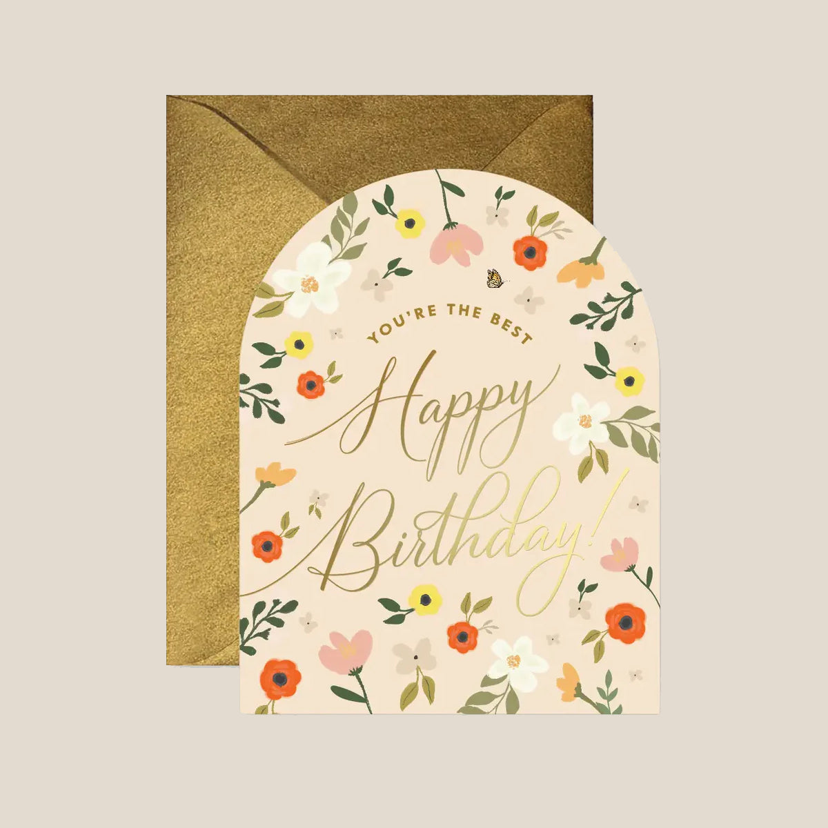 Ginger P. Designs You're the Best Birthday Arch Greeting Card
