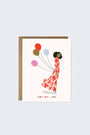 Ula Bloom Birthday Girl Greeting Card