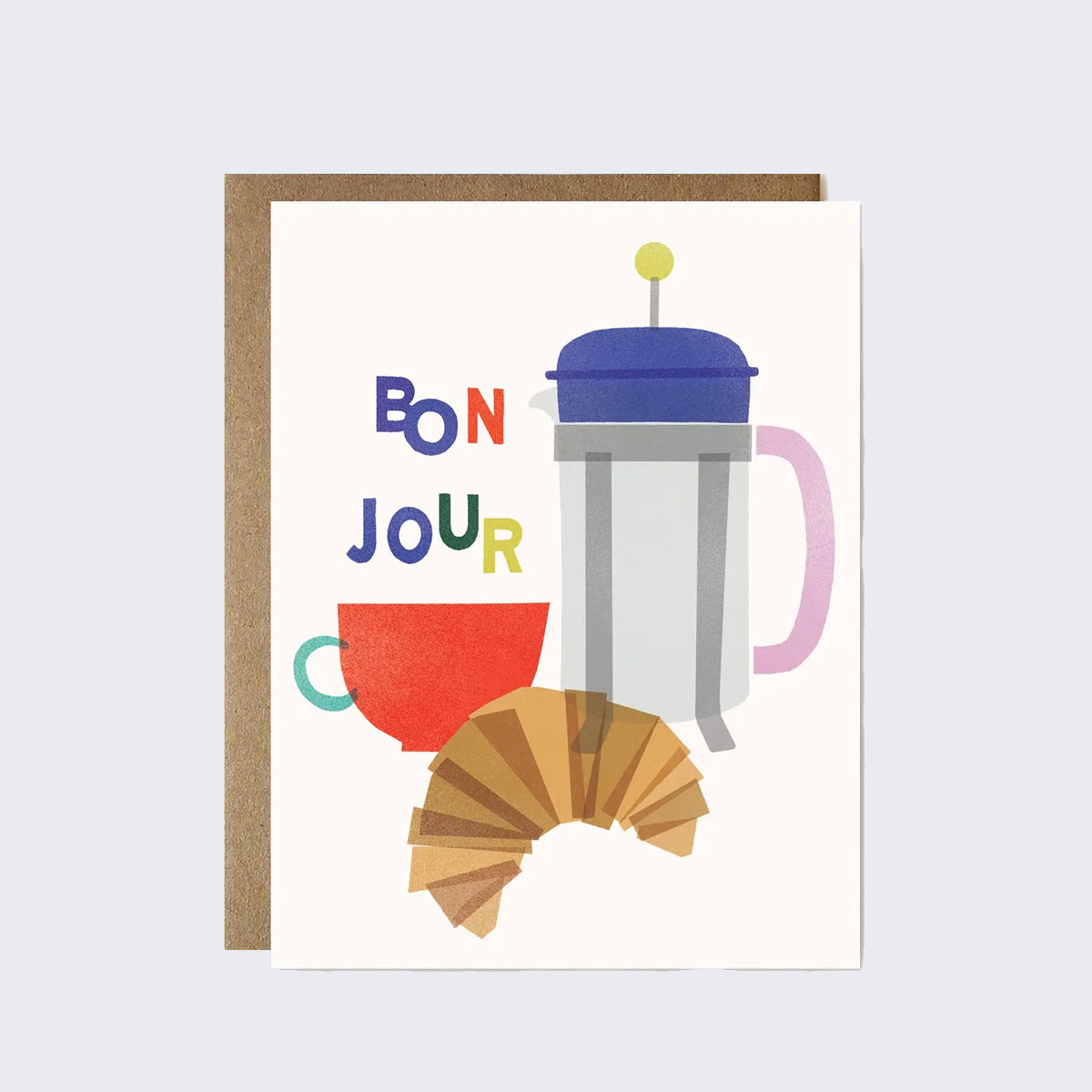 Ula Bloom Bonjour French Breakfast Greeting Card