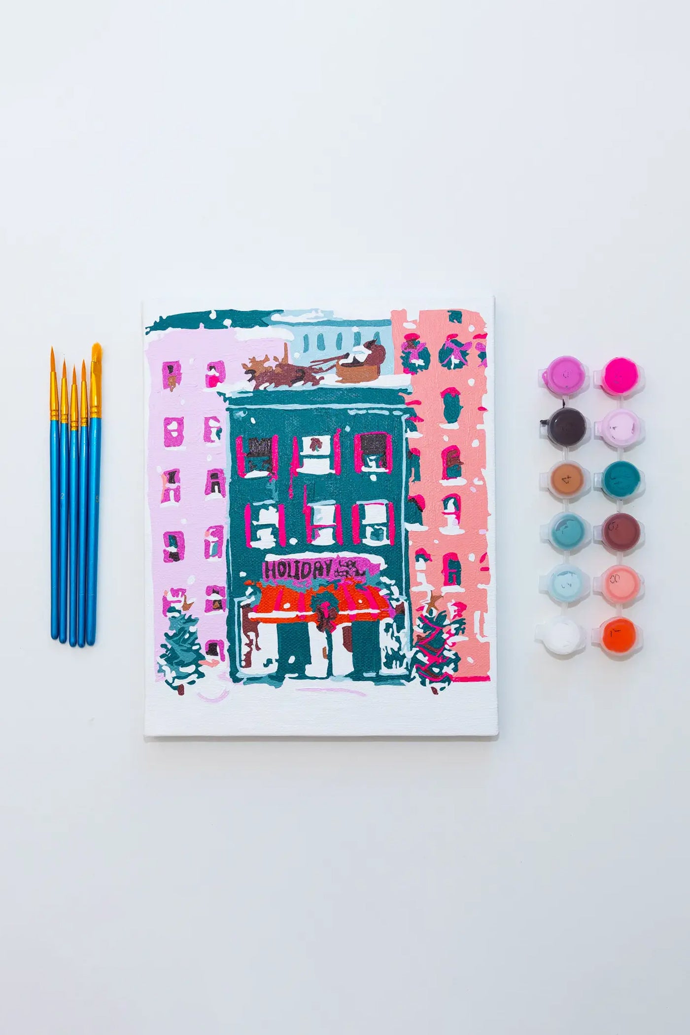 Paint Anywhere Holiday Bookstore Paint By Numbers Framed Mini