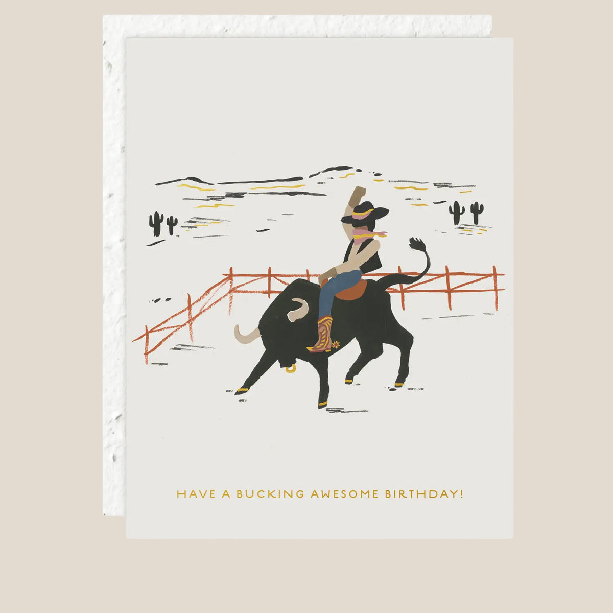 Bucking Awesome Birthday Card