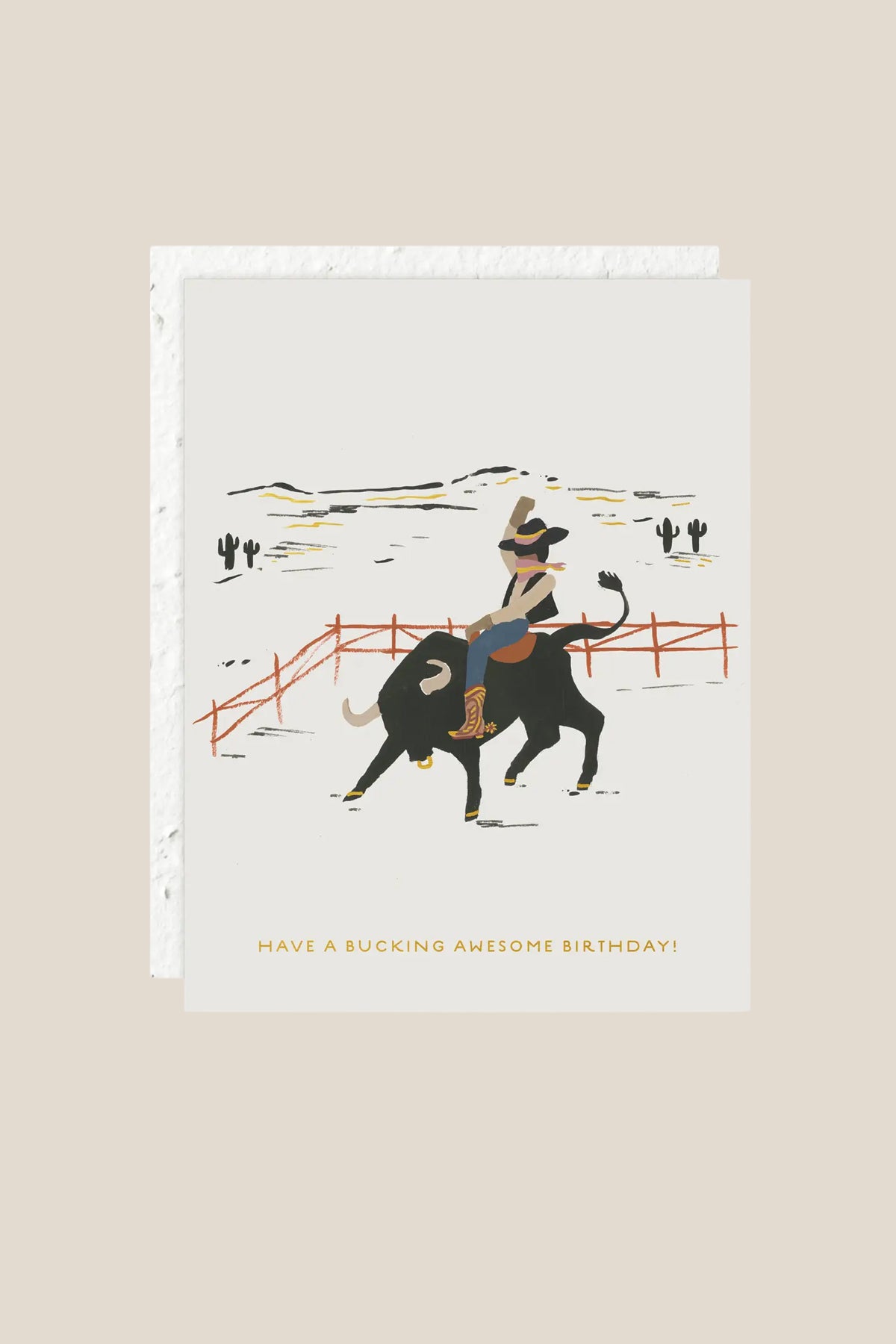 Bucking Awesome Birthday Card