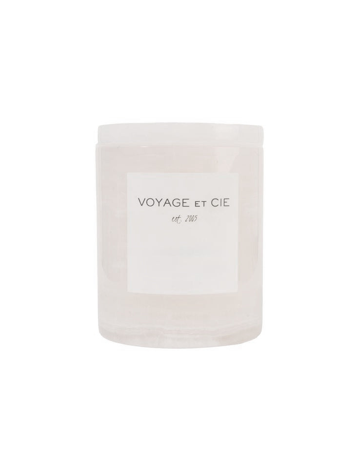 Voyage et Cie White Onyx Vessel Candle