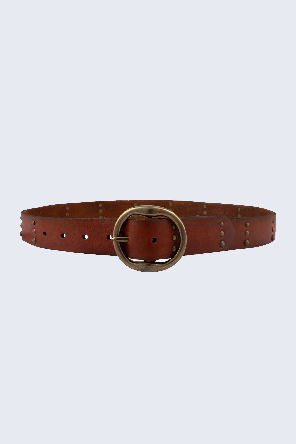 Amsterdam Heritage Dion Round Buckle Leather Belt