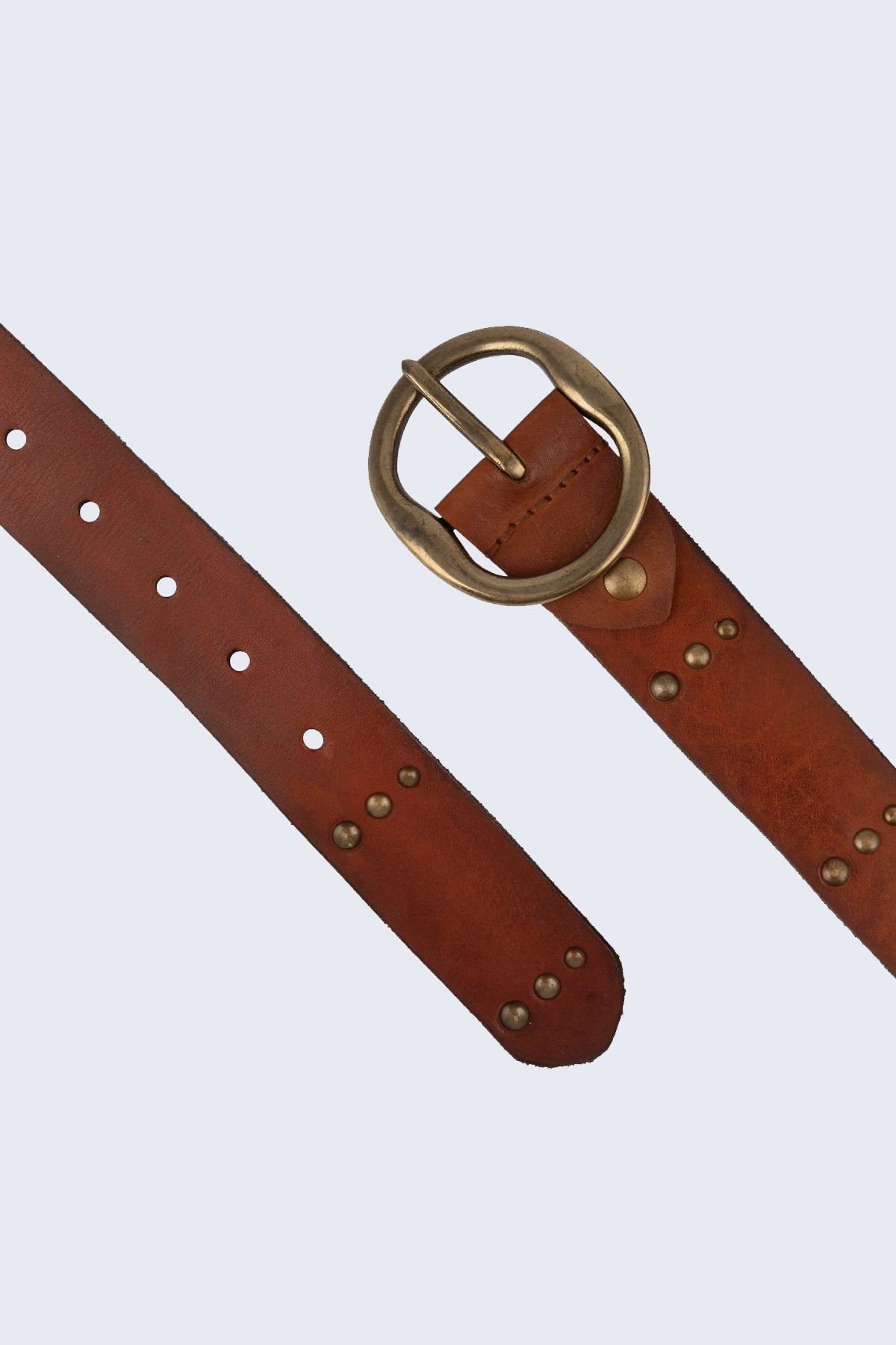 Amsterdam Heritage Dion Round Buckle Leather Belt