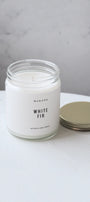 Makana White Fur Mini Apothecary Candle
