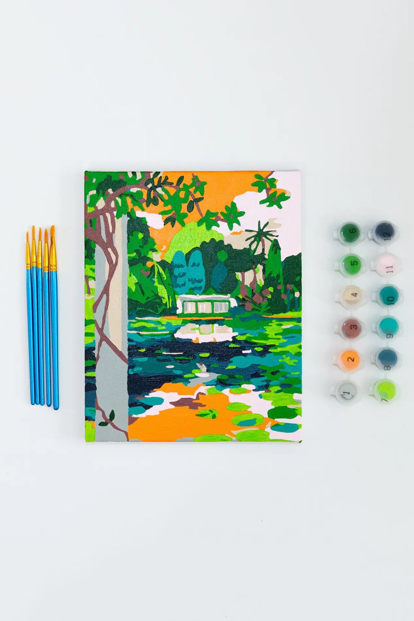 Paint Anywhere La Foelia Greenery Paint By Numbers Framed Mini