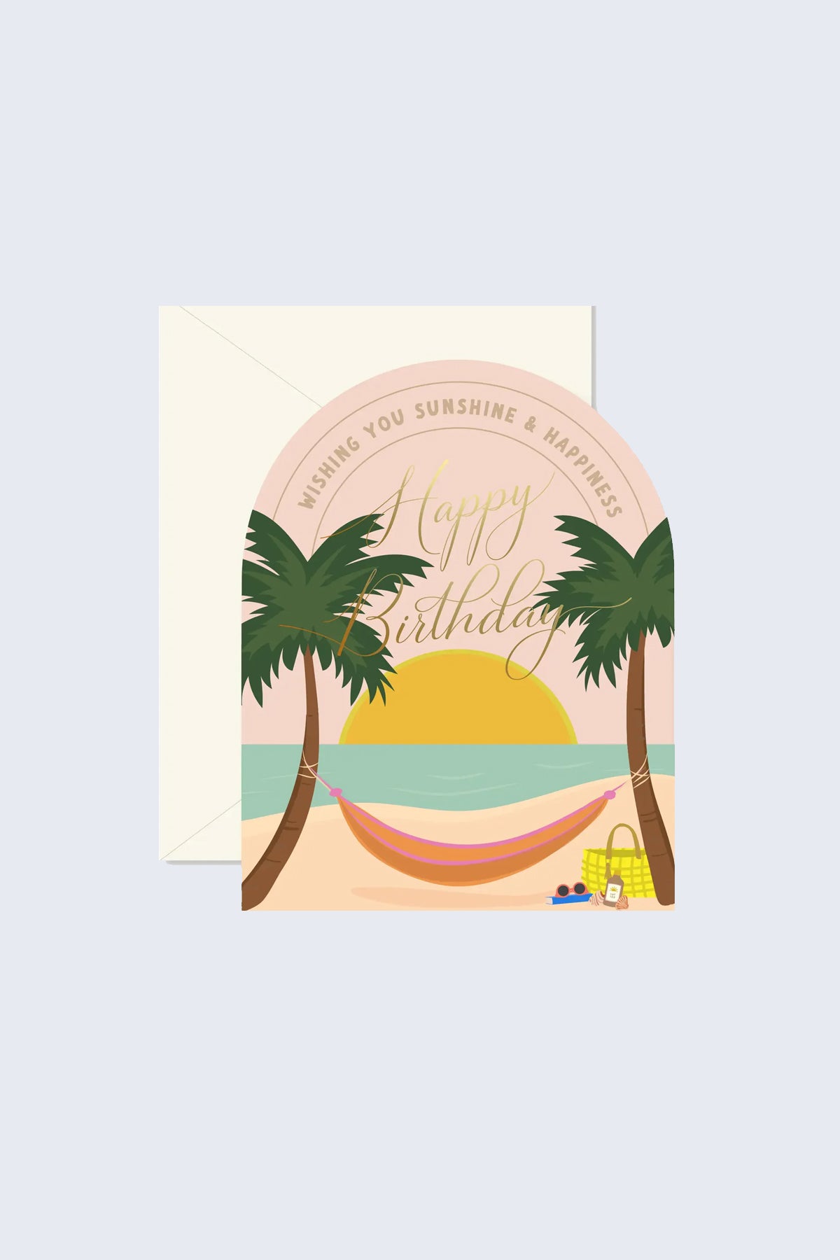 Ginger P. Designs Birthday Hammock Arch Greeting Card