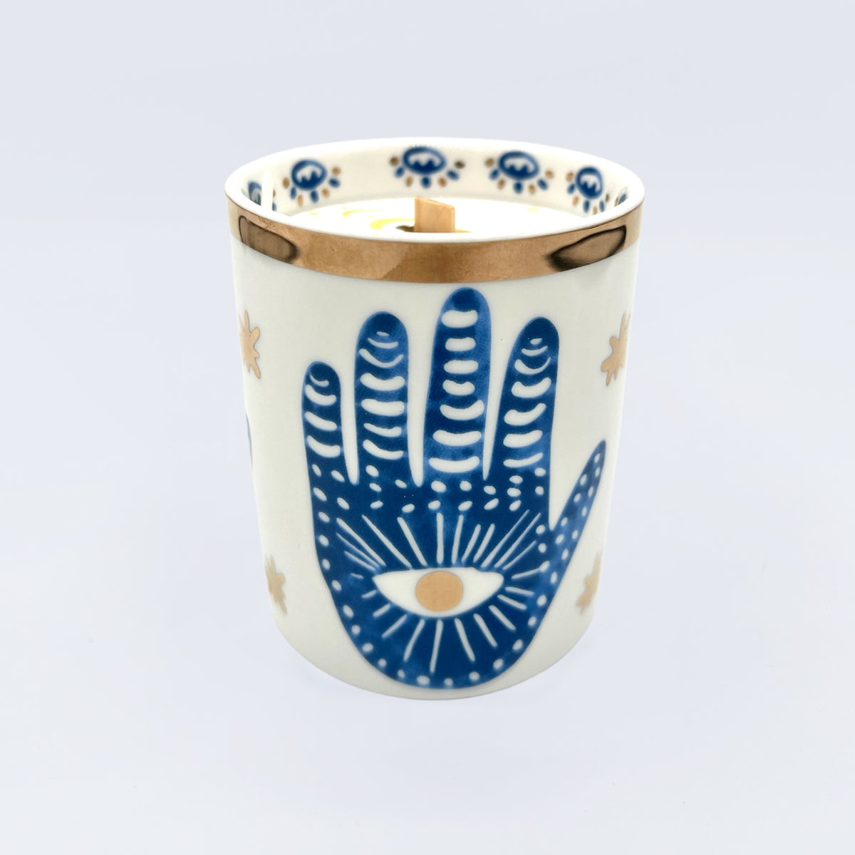 Hinoki & Sandalwood Hamsa Candle