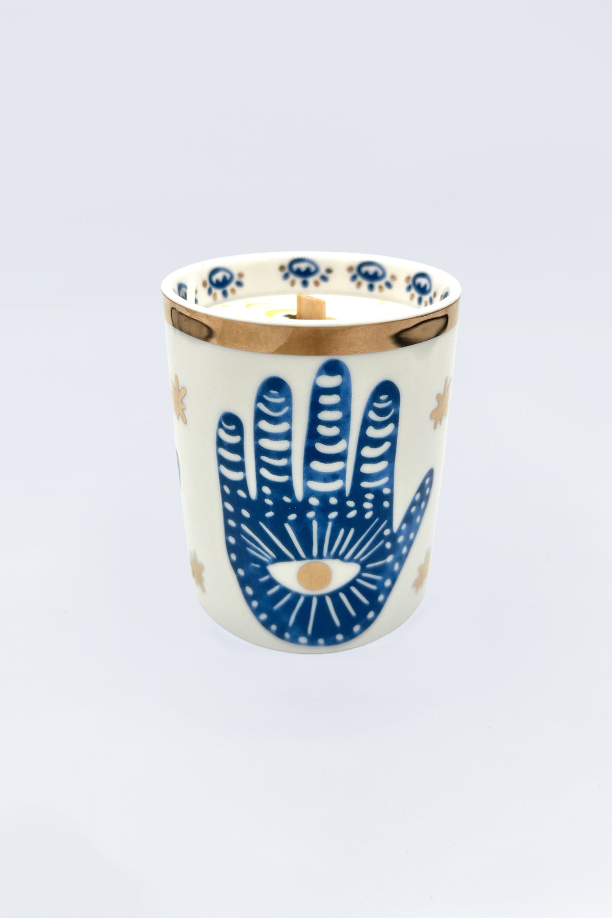 Hinoki & Sandalwood Hamsa Candle