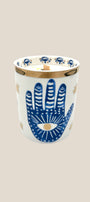 The Sacred Wild Candle Co. Hinoki & Sandalwood Hamsa Candle