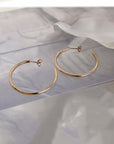 Sadie Jo Jewelry Co. Thin Hoops in Gold Fill