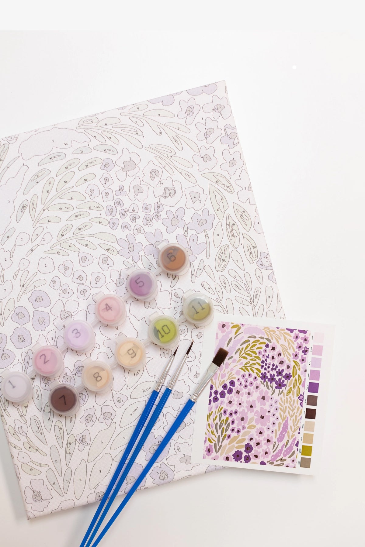 Elyse Breanne Design Lilac Floral Paint by Numbers Kit