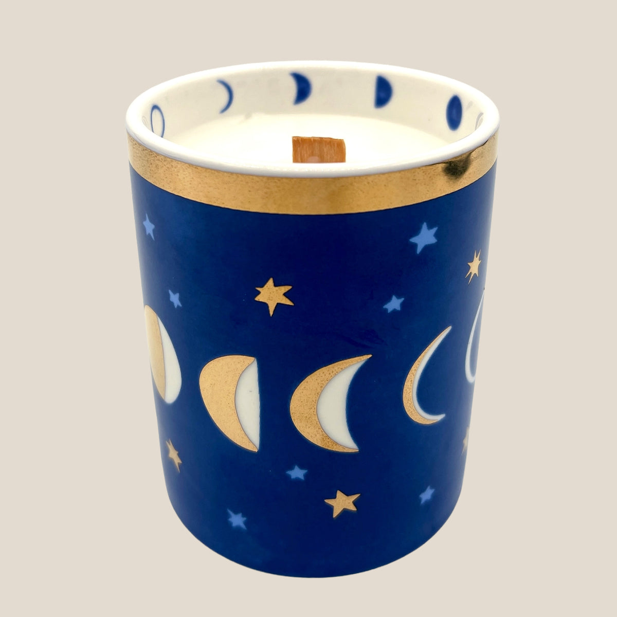 Ceramic Moon Phases Candle