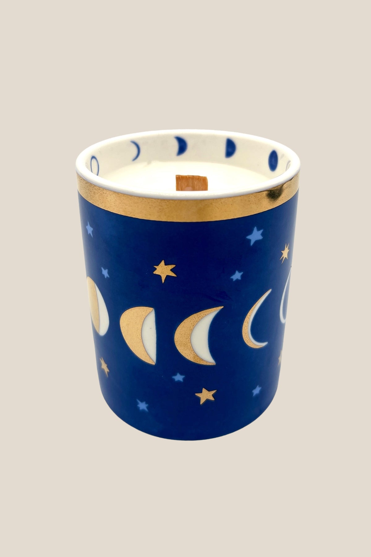 Ceramic Moon Phases Candle