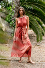 Velvet Odessa Long Halter Dress