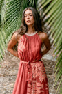 Velvet Odessa Long Halter Dress