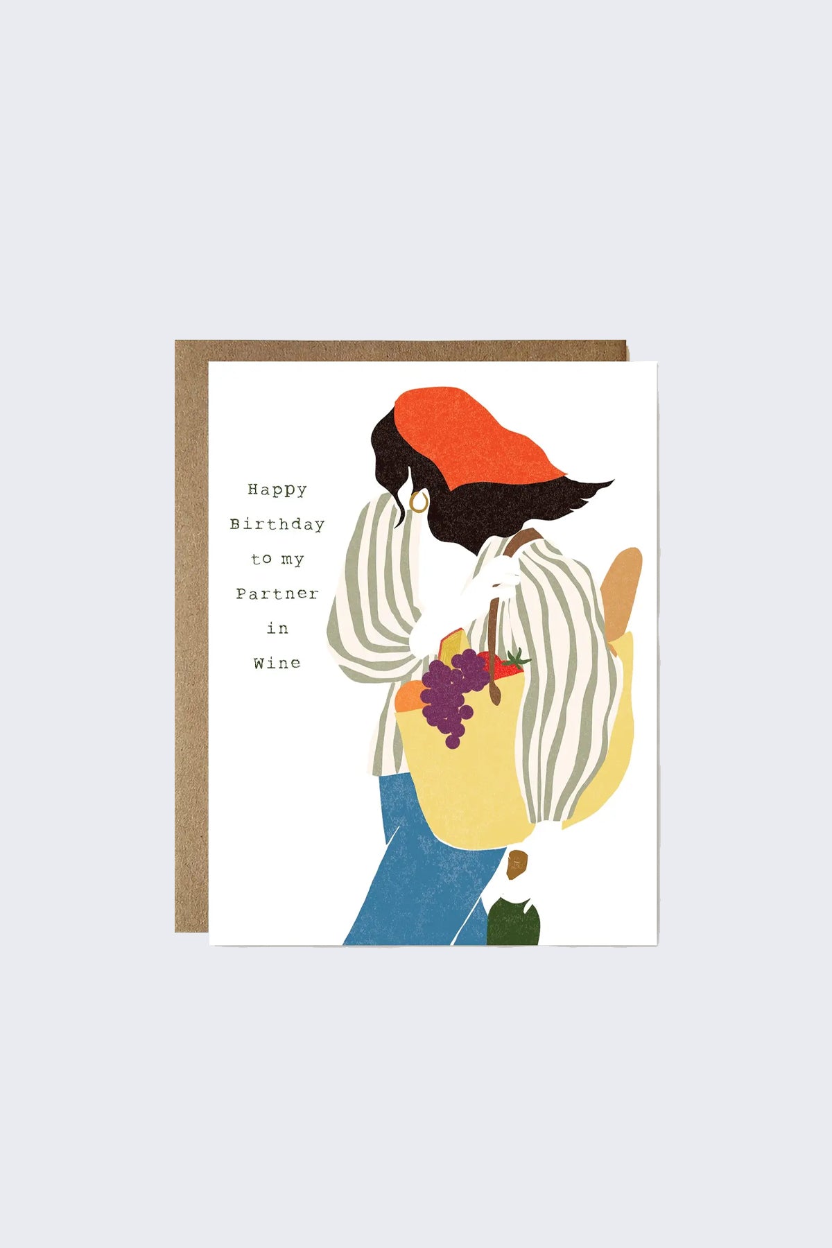 Ula Bloom Partner in Wine Birthday Greeting Card