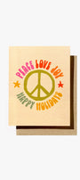 Daydream Prints Peace Love Joy Peace Sign Card
