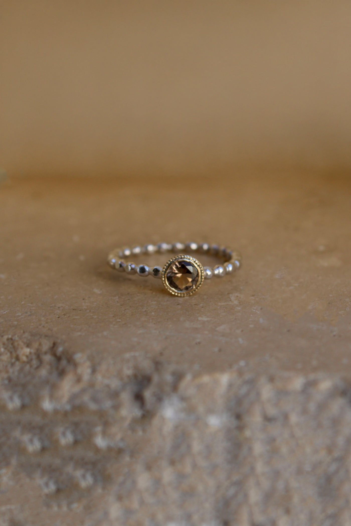 Sadie Jo Jewelry Co. Smoky Quartz Beaded Ring