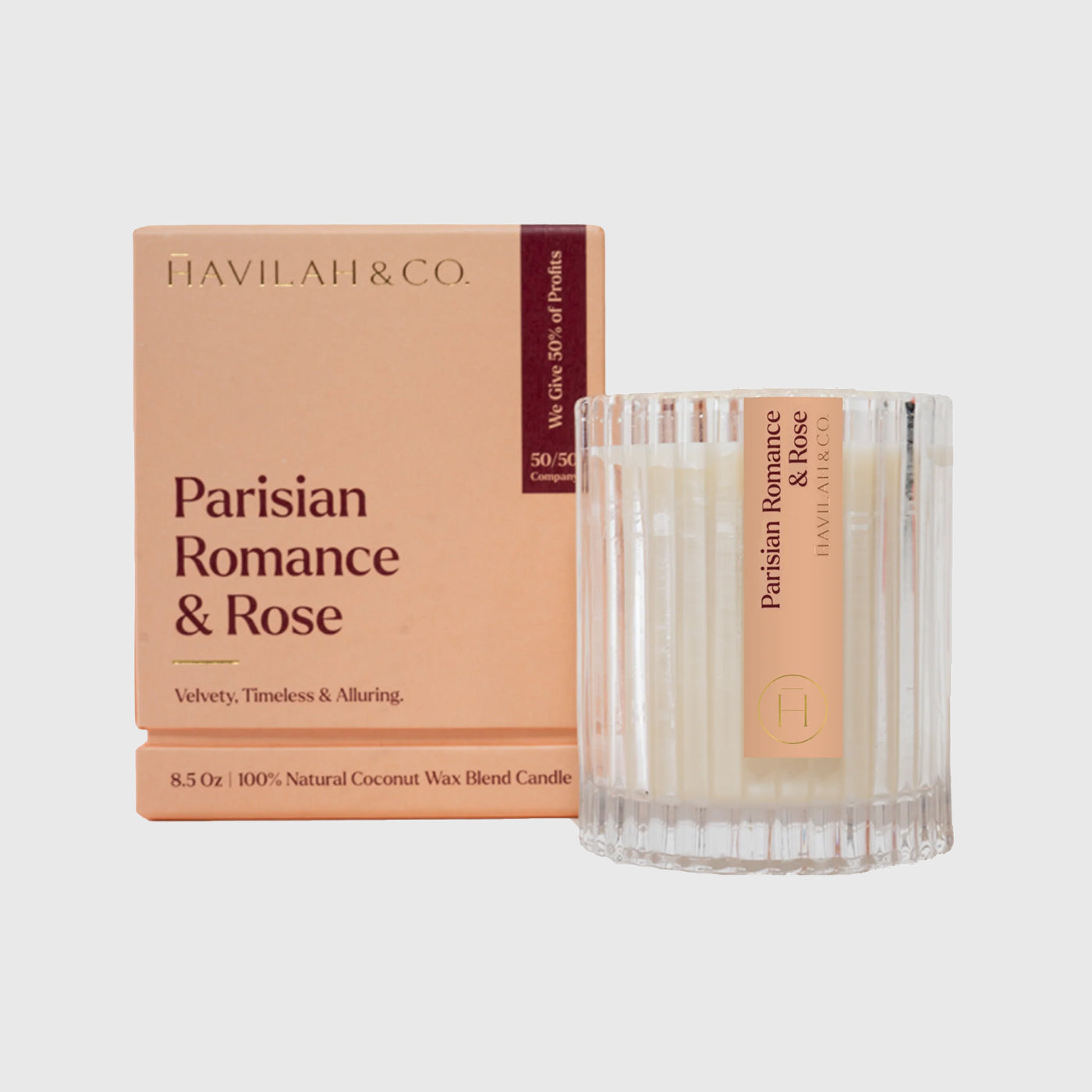 Havilah & Co. Parisian Romance & Rose Candle