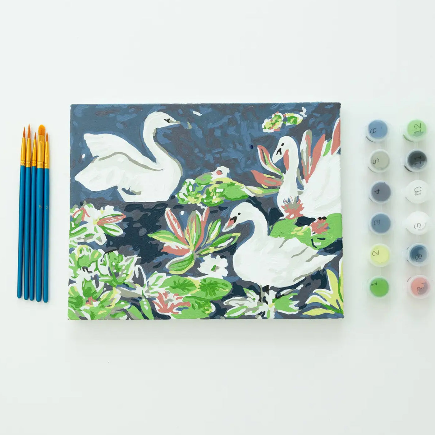 Paint Anywhere Swans Paint By Numbers Framed Mini