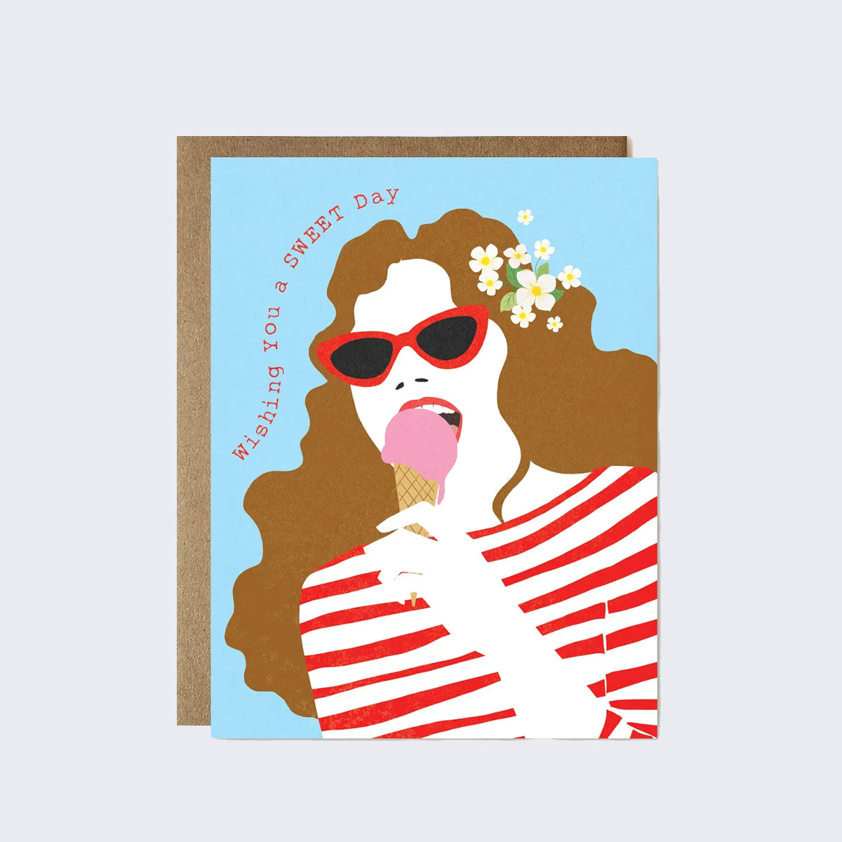 Ula Bloom Ice Cream Birthday Greeting Card