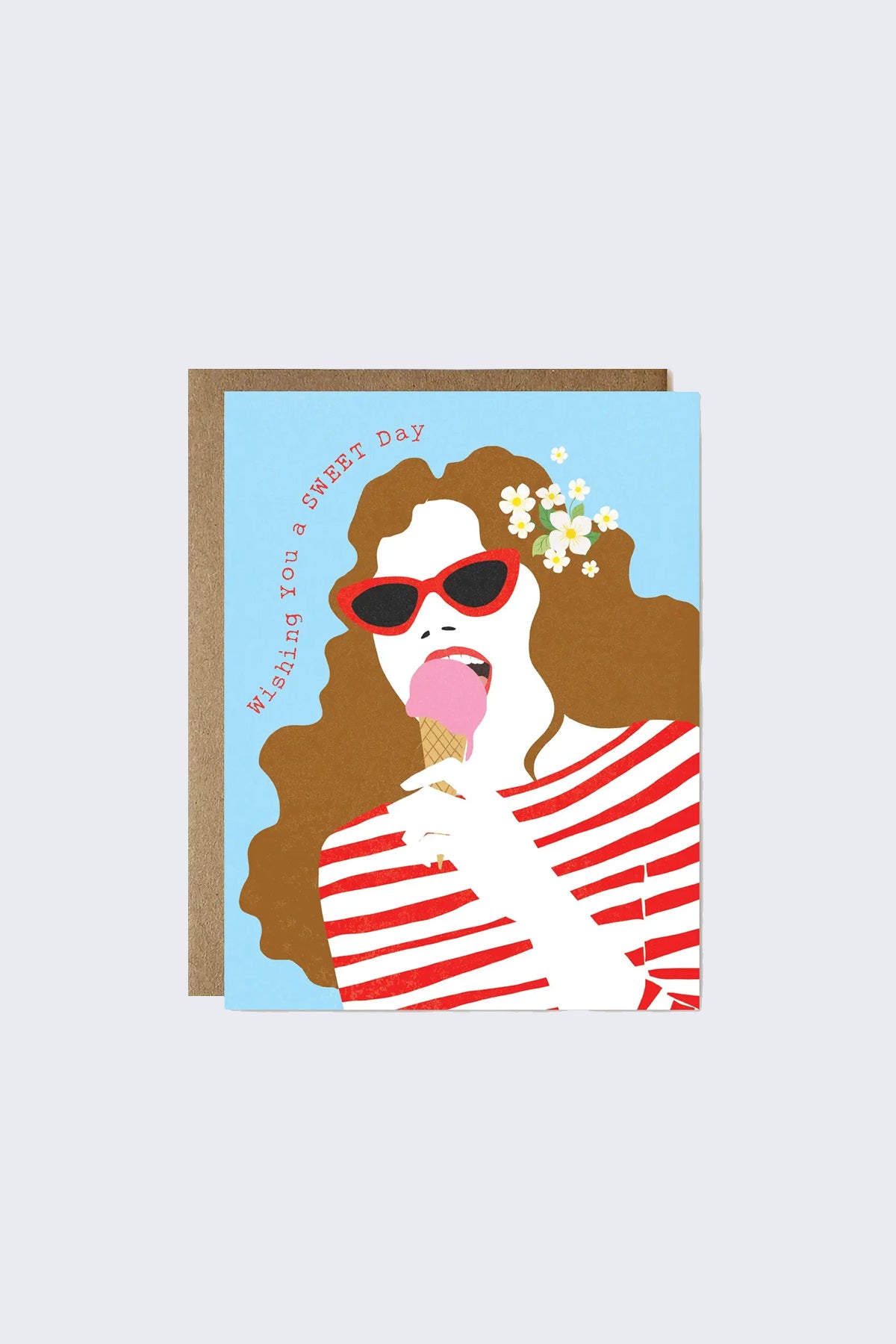 Ula Bloom Ice Cream Birthday Greeting Card