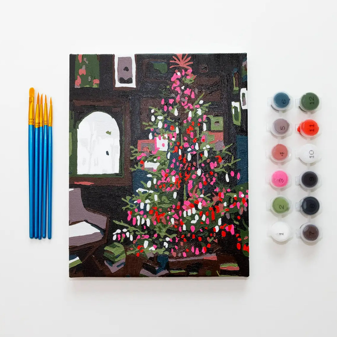 Paint Anywhere Aesthetic Tree Holiday Paint By Numbers Framed Mini