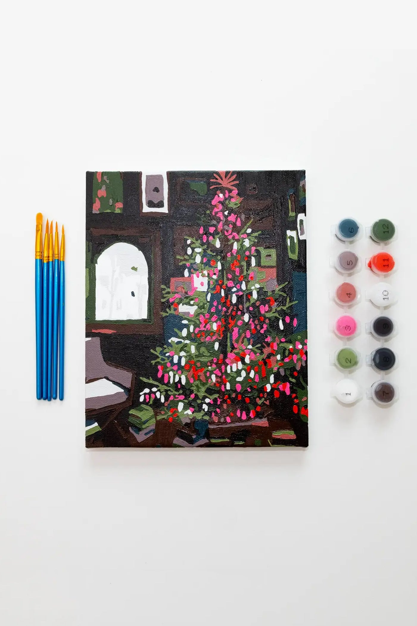 Paint Anywhere Aesthetic Tree Holiday Paint By Numbers Framed Mini