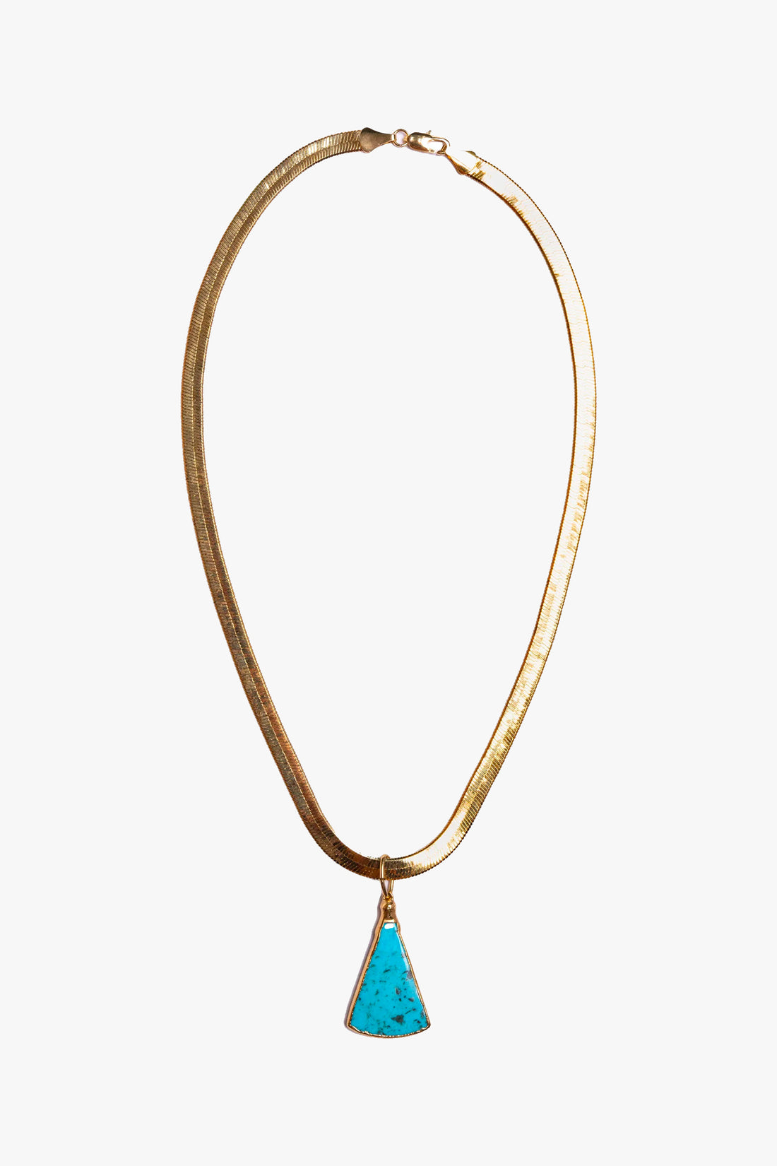 Lisa Marie Jewelry Turquoise on Herringbone Chain