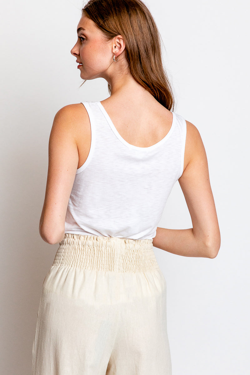 Monte Easy Tank in White