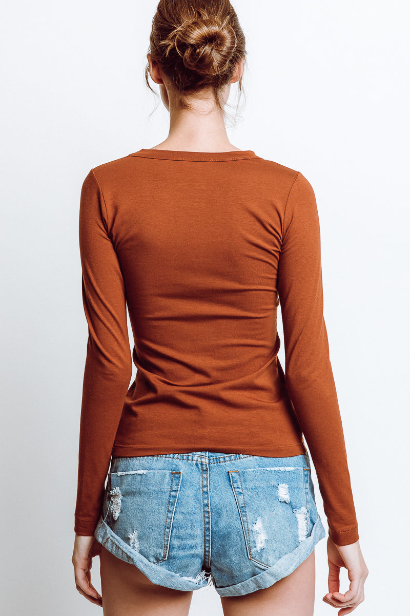 Monte Mulholland L/S Tee in Hudson Amber