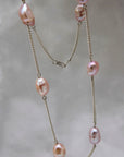 Sadie Jo Jewelry Co. Chunky Pink Pearl Necklace